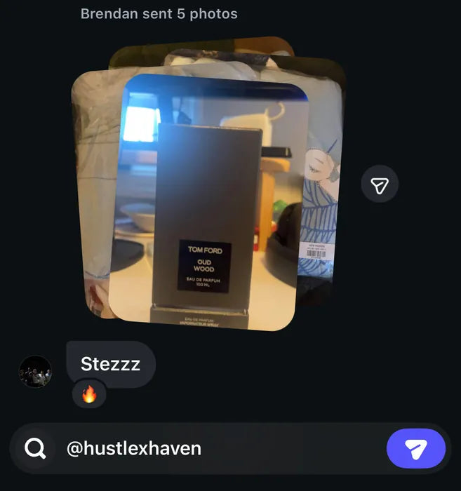 Customer vouch from Instagram or Discord