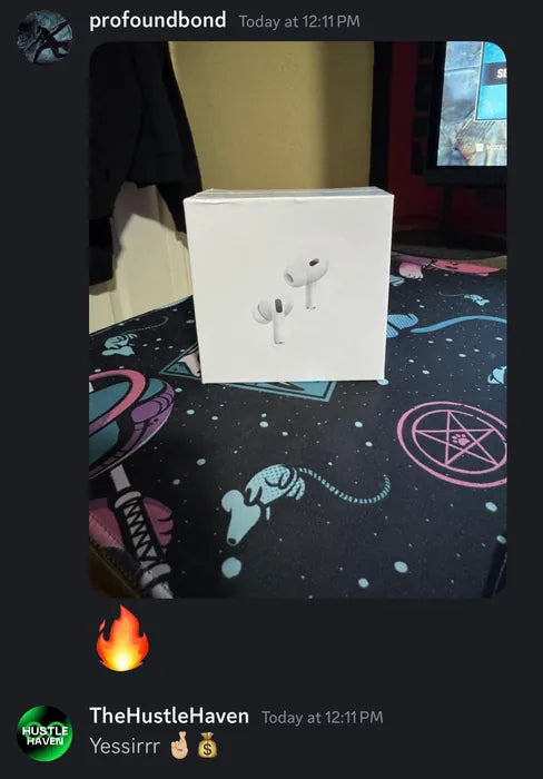 Customer vouch from Instagram or Discord