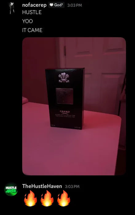 Customer vouch from Instagram or Discord