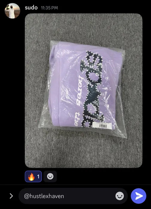 Customer vouch from Instagram or Discord