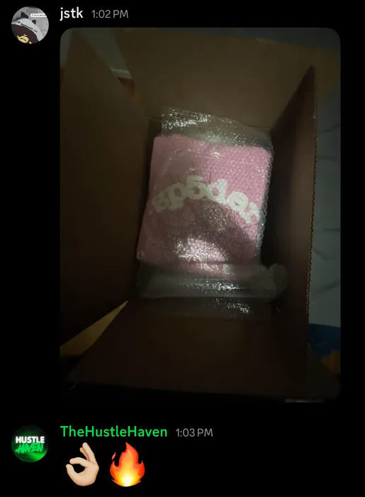 Customer vouch from Instagram or Discord